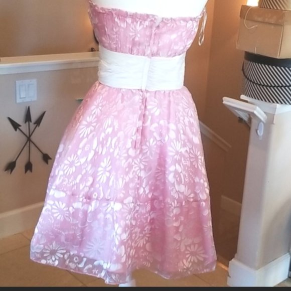 BETSEY JOHNSON EVENING Pink Prom Dress Cupcake Tea Party - Picture 6 of 9